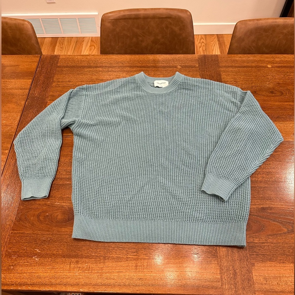 EUC Aritzia Wilfred Free Hillside Sweater, Aquastone, Small